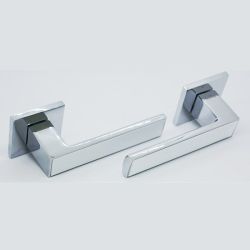 Ручка раздельная ABRISS R50.120 CP/WH хром/белый