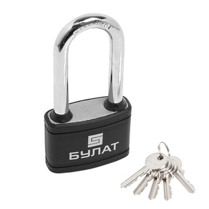 Замок навесной БУЛАТ ВС 365-01 ПЛ 5кл d9mm
