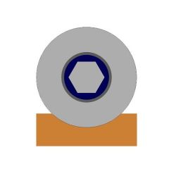 Ролик металл d-65 под угол на пластинах