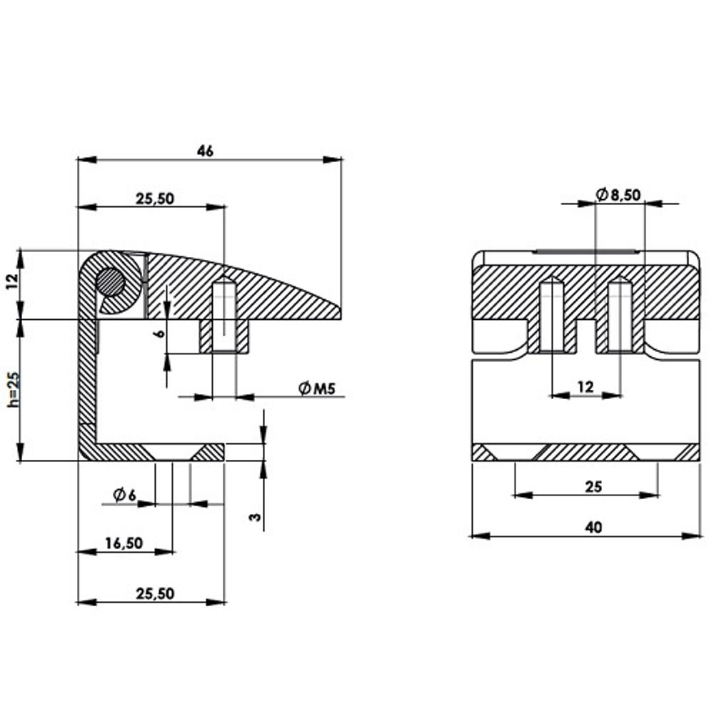 Петля угловая МК-30.5