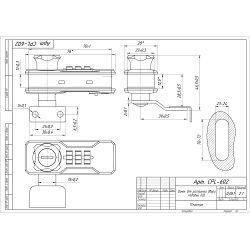 Замок для распашной двери кодовый 602