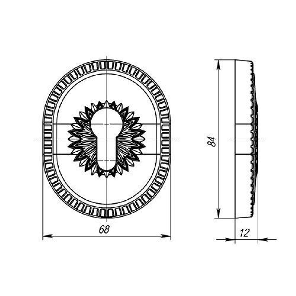 Декоративная накладка ARMADILLO ET-DEC CL GP золото /34907/