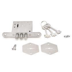 Замок врезной ПРОСАМ 76600 ЗВ8-4С/13 (3 риг) планка /709/