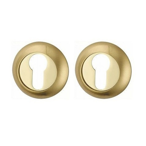 Накладка под цилиндр PUERTO ET AL 08 SB/PB (латунь матовая/латунь блестящая)