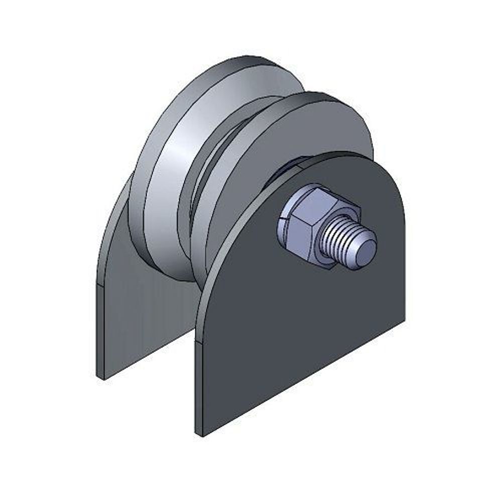 Ролик металл d-65 под угол на пластинах