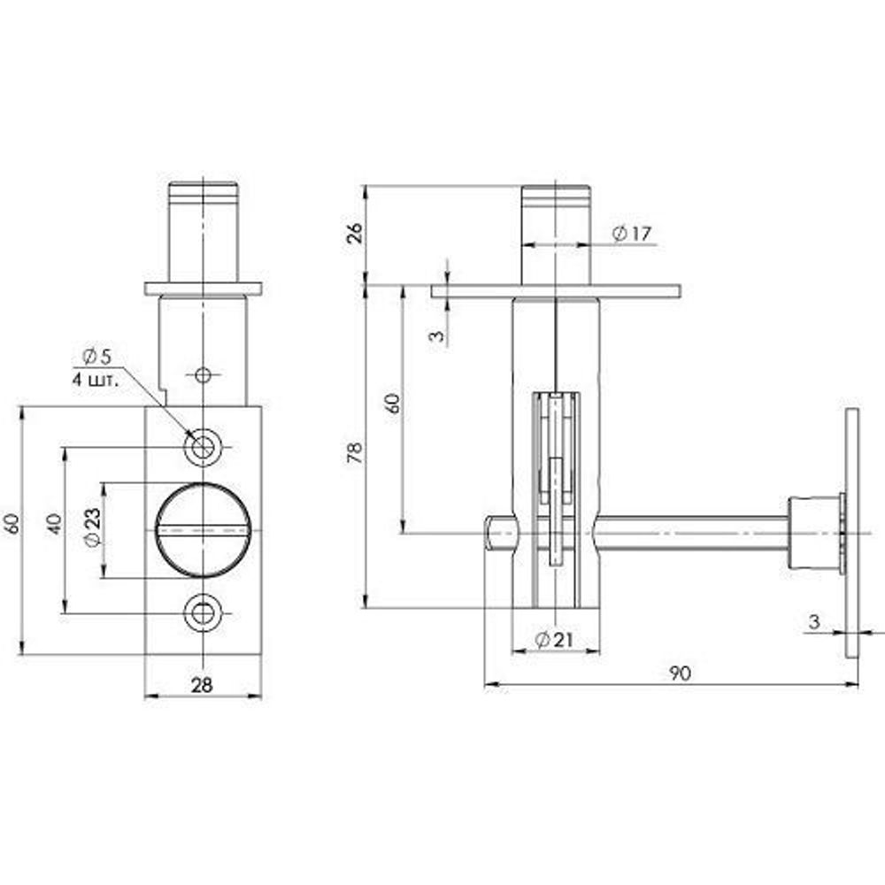 Задвижка торцевая TDB 860-24