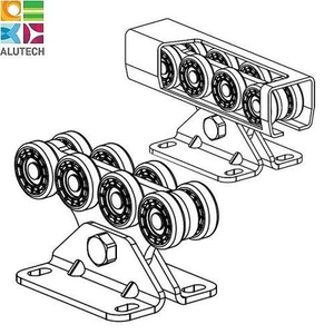 Опора роликовая (полимерные ролики). Для ворот до 500 кг.  Light SGN.02.140