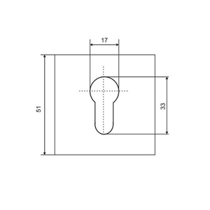 Накладка под цилиндр ABRISS ET 2101 CP хром