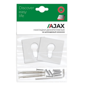 Накладка под цилиндр AJAX ET JS CP-8 хром /48269/
