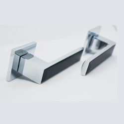 Ручка раздельная ABRISS R50.120 CP/MBP хром/черный матовый