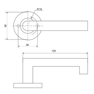 Ручки раздельные APECS H-0203-BL черный