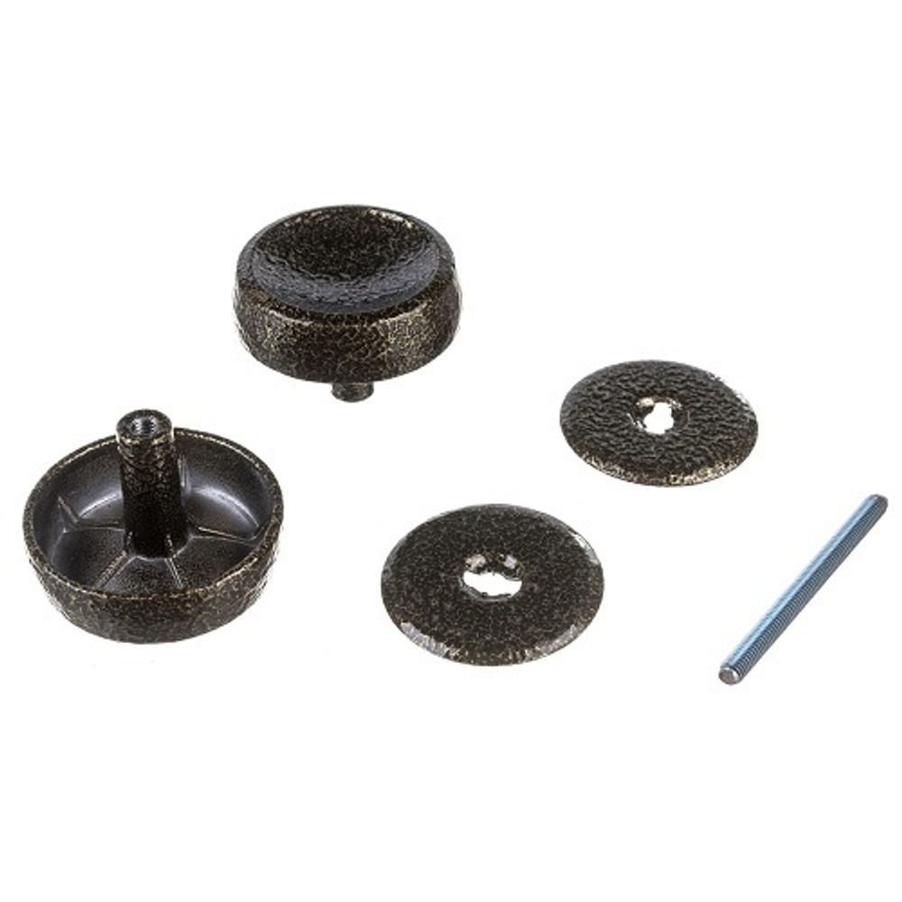 Ручка-кнопка металлическая РК-1 бронза п/п