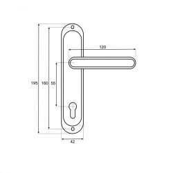 Ручки на планке VETTORE 55.323 MP медь