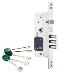 Замок врезной сувальдный KALE KILIT 252/RL (шир.пл. 35мм, ключ 75мм) 5кл.