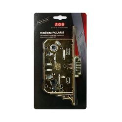 Замок межкомнатный под цилиндр AGB MEDIANA POLARIS B06103.50.03.567 (латунь) /25599/