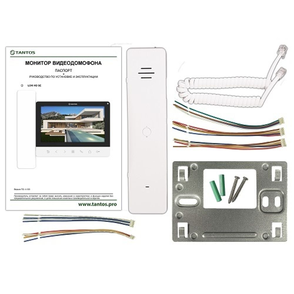 Монитор видеодомофона TANTOS Loki HD SE (белый) AHD/TVI/CVI с 7" дисплеем