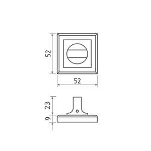 Накладка под фиксатор НФ-К (мат.хром)