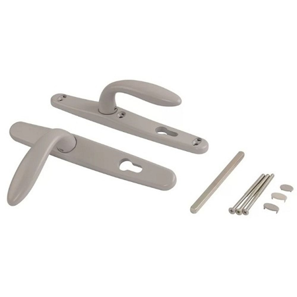 Нажимной гарнитур STUBLINA 1026.00.315 Е=85 мм серый (RAL 9006)