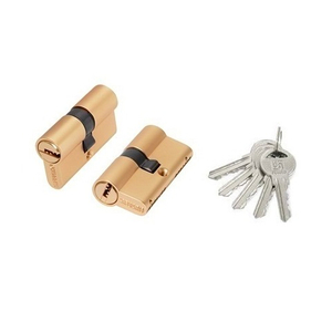 Цилиндровый механизм FUARO 100 ZA 60 (25+10+25) SSG сатин.золото 5 кл. /47931/