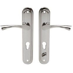 Ручка на планке HP-823 L (Хром) (для замка Т-0523-С)