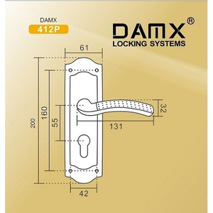 Ручки на планке DAMX 412P CP хром