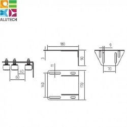 Кронштейн (на 4 поддерживающих ролика) SGN.01.717