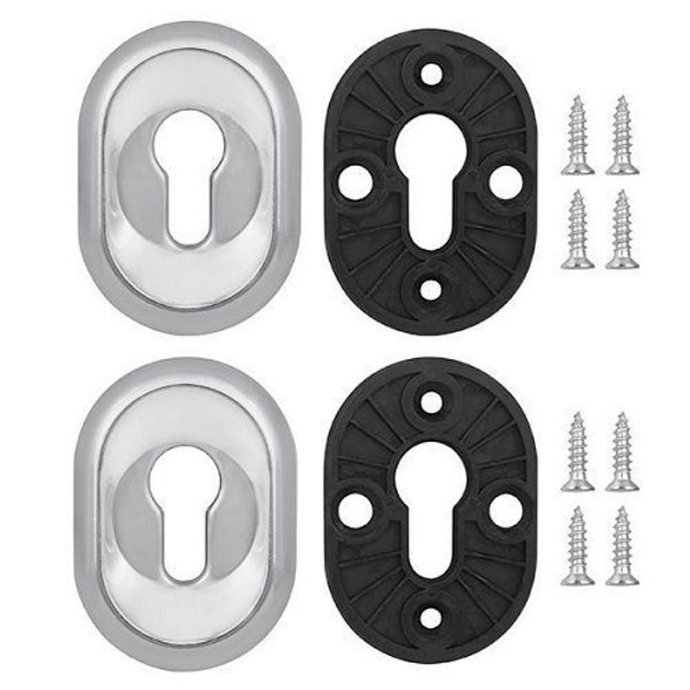 Накладка под цилиндр FUARO ESC-12C CP хром /37481/ (1 шт)