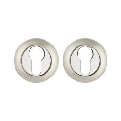 Накладка под цилиндр AJAX ET JR SN/CP-3 мат.никель/хром /41397/