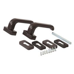 Нажимной гарнитур раздельный Elementis коричневый с накладками