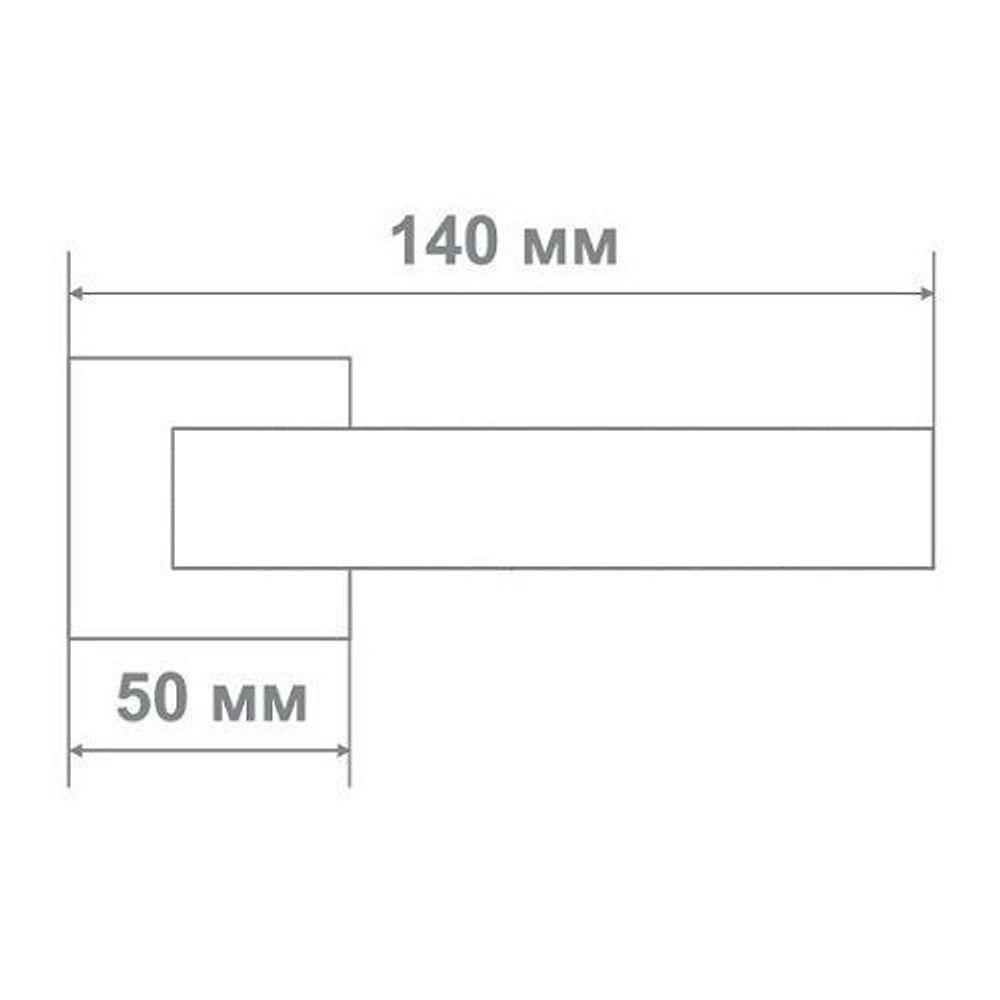 Ручка дверная Leo L3675-30 BLACK NICKEL черный никель