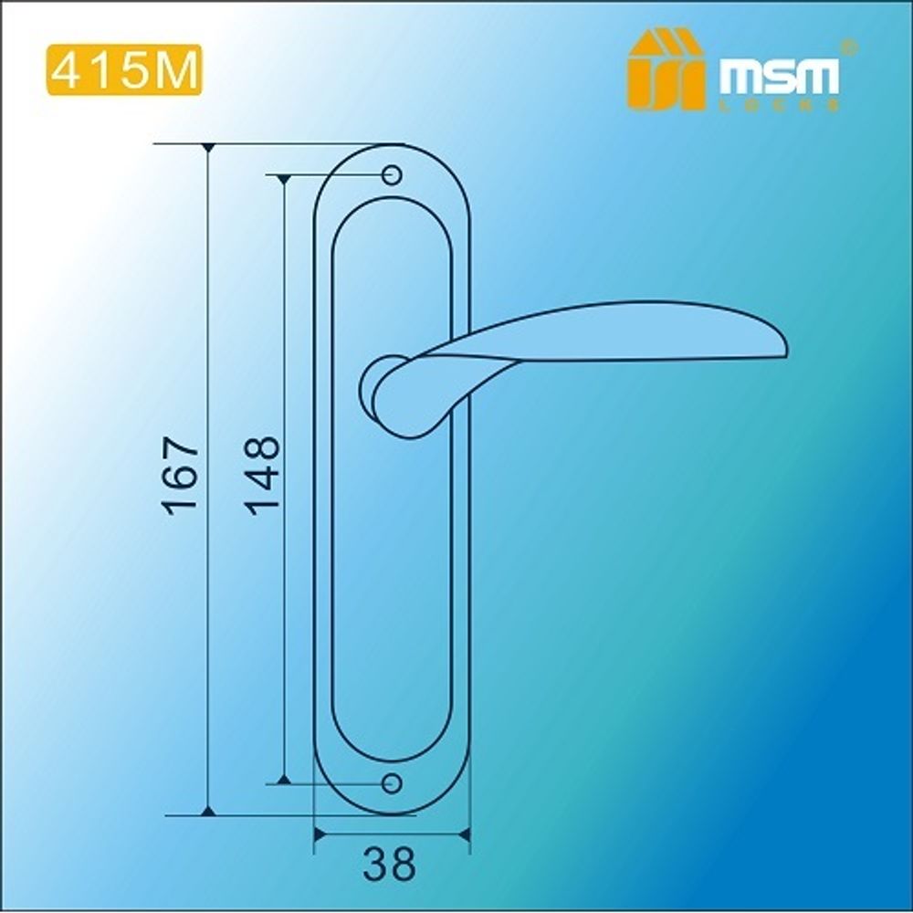 Ручки на планке MSM 415M SN мат.никель