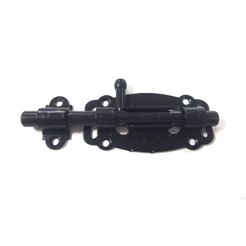 Задвижка дверная НОЭЗ ЗД-100-Кр черный матовый