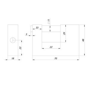 Замок навесной PUNTO PK-1670 3 кл. /57709/