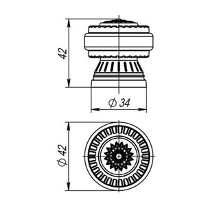 Упор дверной ARMADILLO DH062 CL/ABL-18 темная медь /34967/