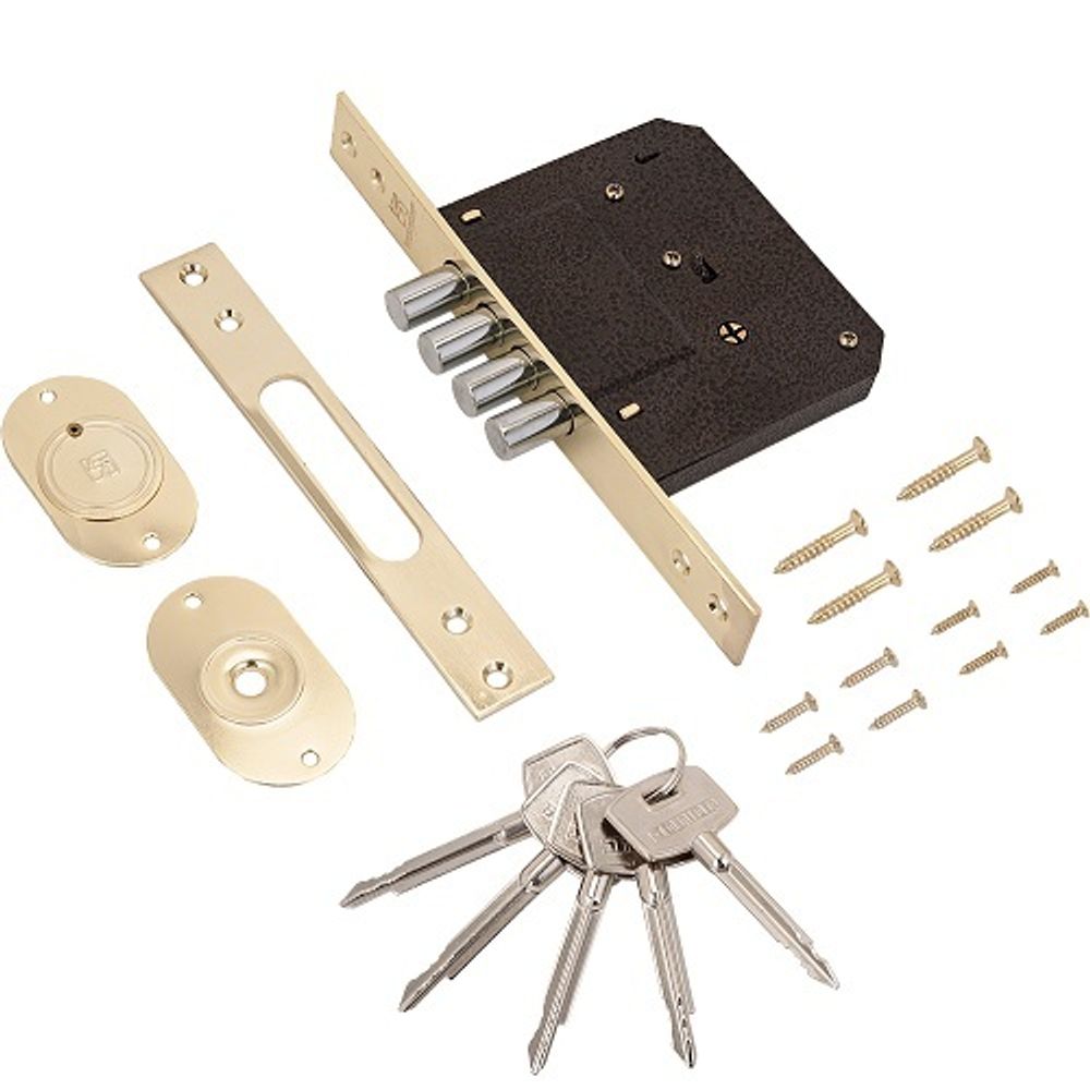 Замок врезной АЛЛЮР 189-4 крест.ключ