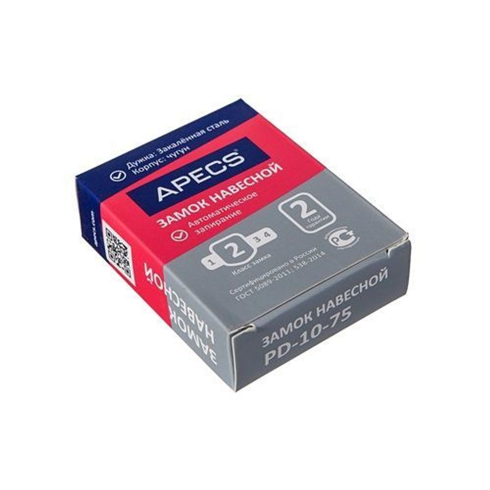 Замок навесной APECS PD-10-75