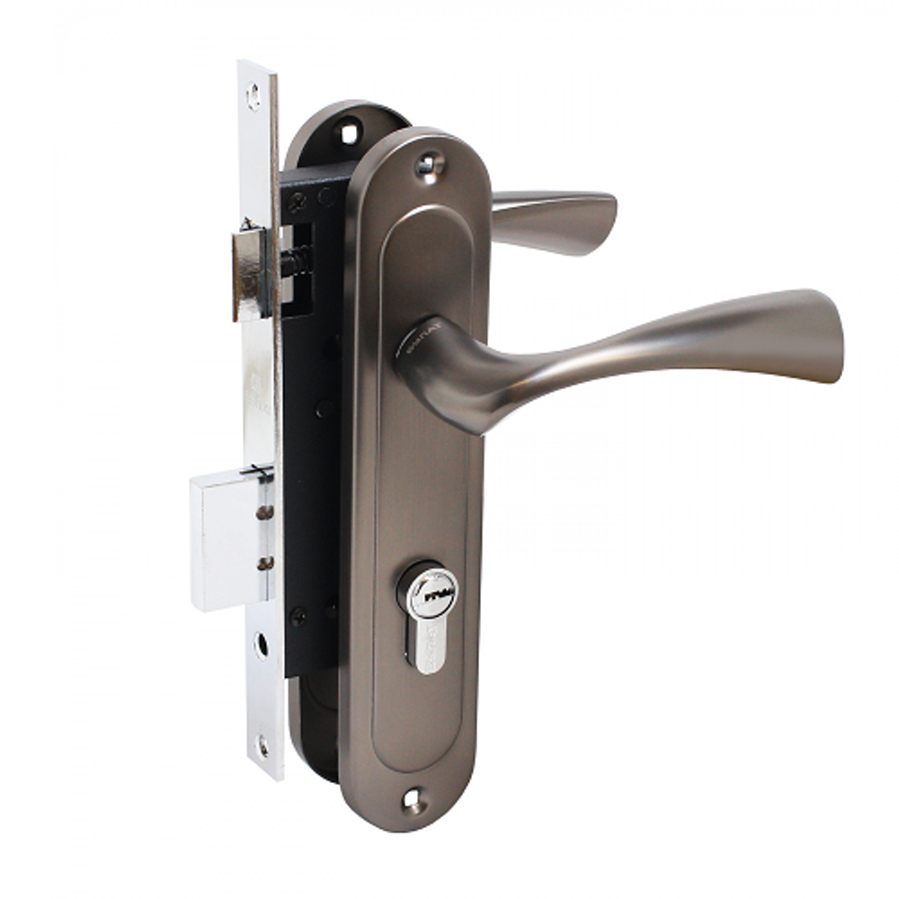 Замок врезной БУЛАТ ЗВ4-1.70.03.03 НОМОС графит