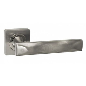 Ручка дверная RENZ 312-02 SN/NP "Косма" (никель матовый/никель блестящий)