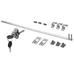 Замок мебельный центральный 288-500 на 3 ящика 19мм штырьевой (комплект)