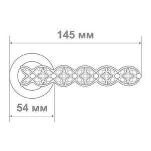 Ручка дверная Аделли 58187-6 CF/WC кофе/белые кристалы