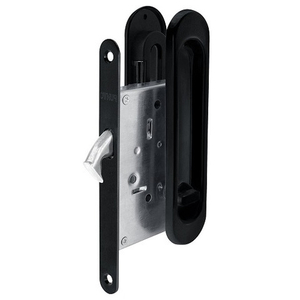 Защелка с ручками для раздвижных дверей PUNTO Soft LINE SL-011 BL черный /43507/