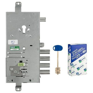 Замок врезной двухсистемный MOTTURA 54.J919M My Key S левый , перекод. с торца, кл. 60 мм /33449/