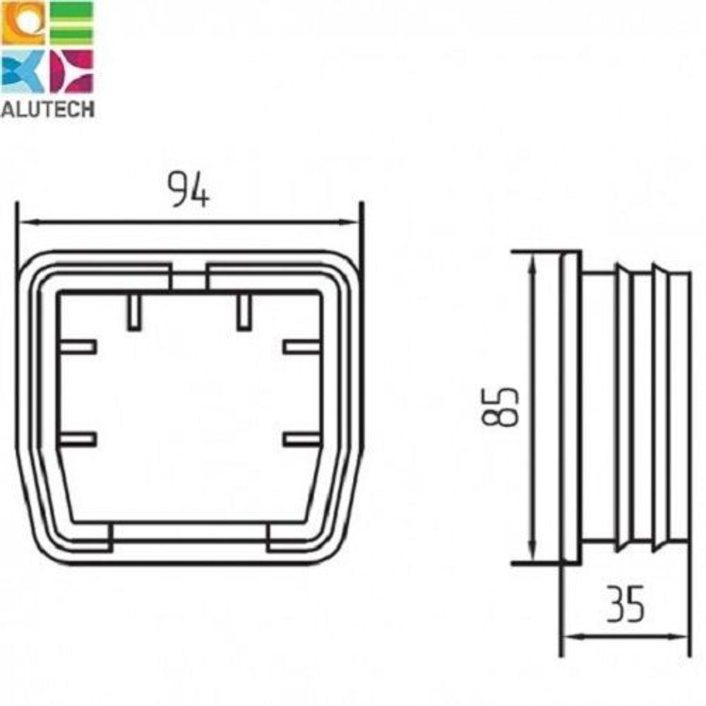 Заглушка для направляющей шины SGN.02.600