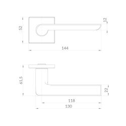 Ручка раздельная PUNTO SANDY EST.Q52 SSG-39 сатин.золото /60453/