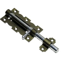 Задвижка дверная НОЭЗ ЗД-110 ст.бронза/цинк