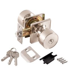 Ручка защелка PUNTO DK772 SN-ET (кл./фик.) никель /58407/