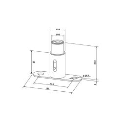 Замок мебельный 105