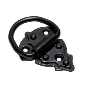 Ручка-кольцо НОЭЗ РКО-90-S кнокер черный матовый