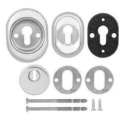 Броненакладка врезная FUARO DEF 9726 M6x90 CP-8 хром /37473/