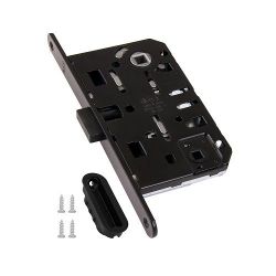 Замок межкомнатный AGB WC MEDIANA POLARIS B06102.50.93.567 (черный) /36553/